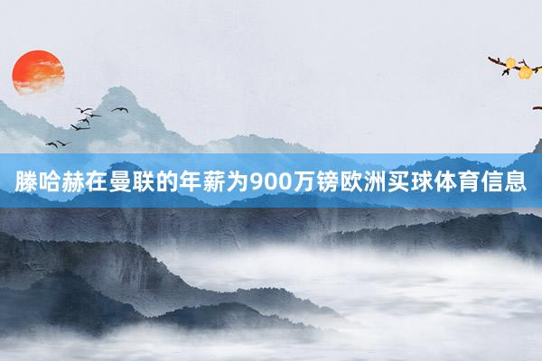 滕哈赫在曼联的年薪为900万镑欧洲买球体育信息